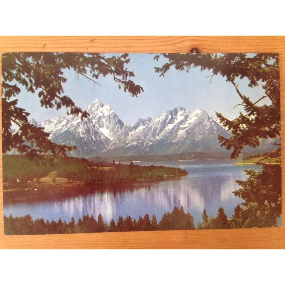 Giant 50s Vintage Petley Studios Grand Tetons National Park Wyoming Unposted